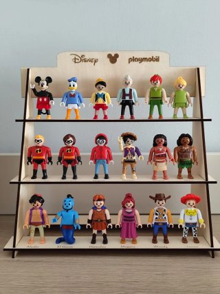 Figuras Playmobil Disney (Expositor de Madera)