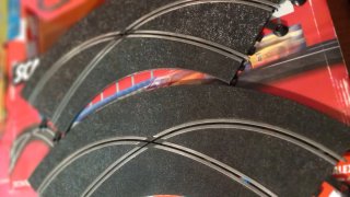 Scalextric Cambio de Pista en Curva.completo