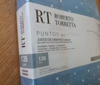 Juego sábanas 3 piezas cama 135 ROBERTO TORRETTA
