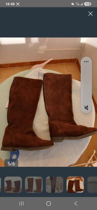 Botas de piel ante marrón