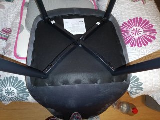 Silla de Terciopelo Gris