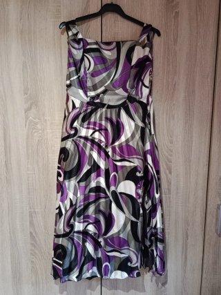 Vestido fiesta estampado multicolor