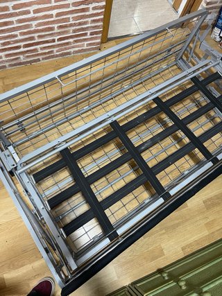 Sofá Cama Metálico Negro