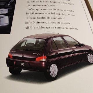 Panfleto Peugeot 106 Griffe 1994 Original