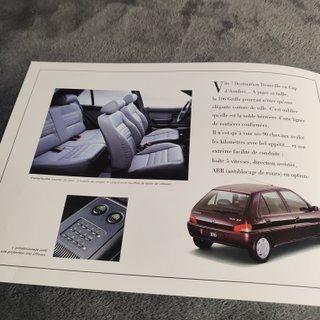 Panfleto Peugeot 106 Griffe 1994 Original