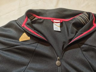 Chaqueta Chándal Adidas Negra Talla L con rayas y