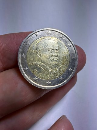Moneda 2€ Italia 2012 G. Pascoli