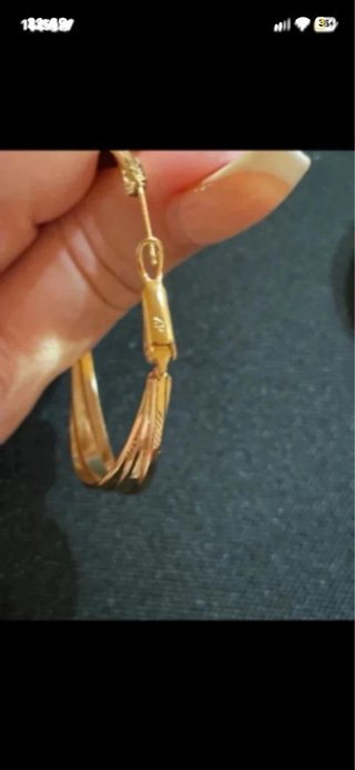 Aros Grandes de Oro Laminado 14k