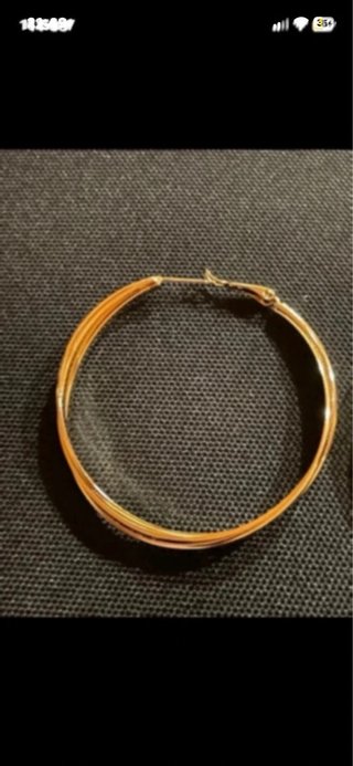 Aros Grandes de Oro Laminado 14k