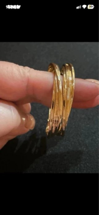 Aros Grandes de Oro Laminado 14k