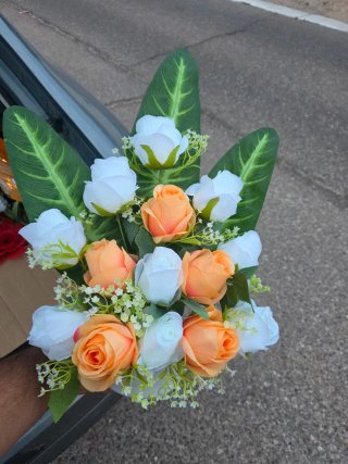 Centros de flores artificiales