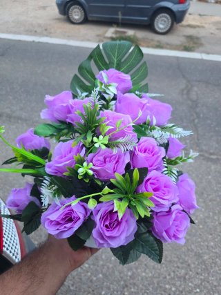 Centros de flores artificiales