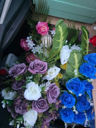 Centros de flores artificiales