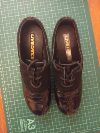 Zapatos Flamenco Charol/Ante T35.5