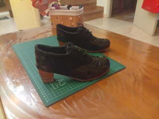 Zapatos Flamenco Charol/Ante T35.5