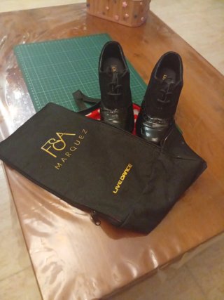 Zapatos Flamenco Charol/Ante T35.5