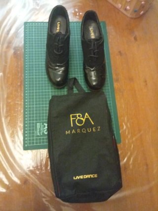 Zapatos Flamenco Charol/Ante T35.5