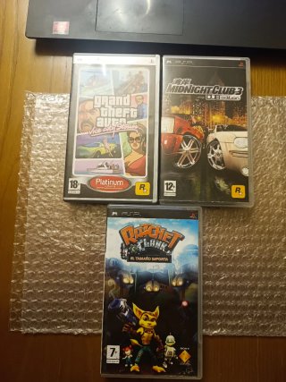 Lote 3 Juegos PSP: GTA, Midnight Club, Ratchet