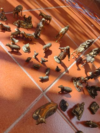 Set de Figuras de Belén Metálicas