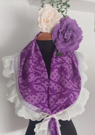 Mantoncillo de Flamenca Morado
