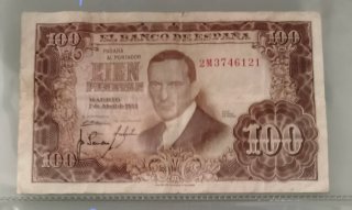 Billete 100 Pesetas 1953