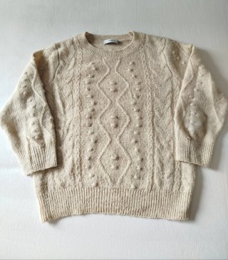 Jersey de punto Mango beige talla S