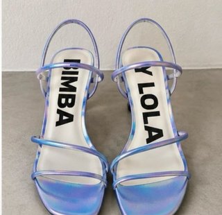 Sandalias BIMBA Y LOLA lila metalizadas