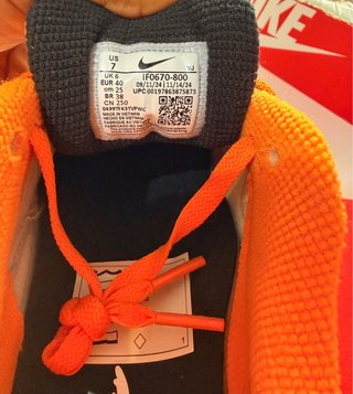 Zapatillas Nike Air Max Naranja/Negro Talla 40