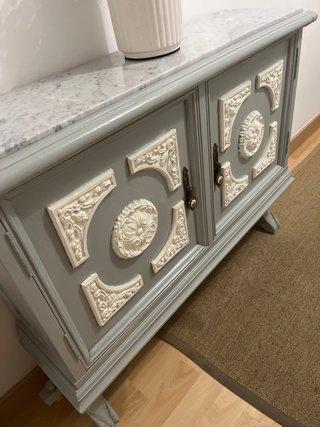 Mueble Recibidor con Encimera de Mármol