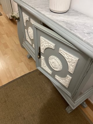 Mueble Recibidor con Encimera de Mármol