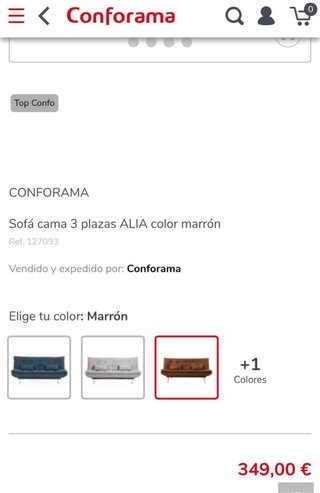 Sofá Cama Marrón