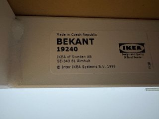 Escritorio Ikea Bekant 140x60 Negro/Blanco