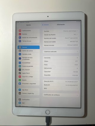Apple iPad 7ª Gen Plata