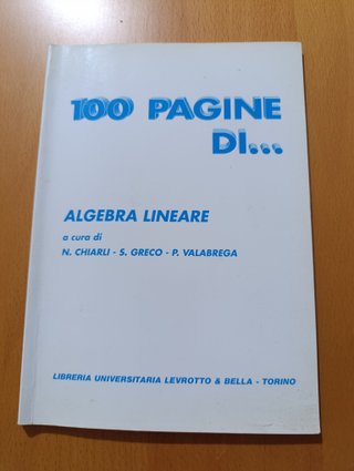 Lotto 6 libri Geometria e Algebra Lineare Chiarli