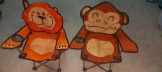 Sillas de camping infantiles 2 unidades