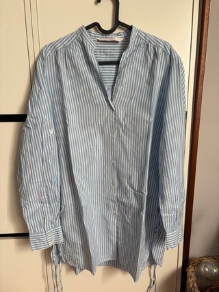 Camisa Zara Rayas Algodón Talla XS