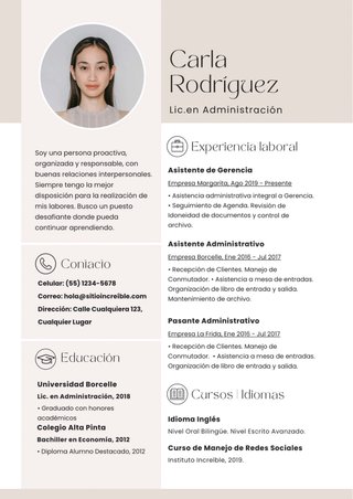 Diseño de CV Profesional Personalizado