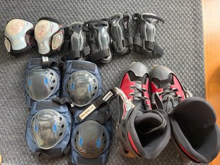 Patines en línea y protecciones