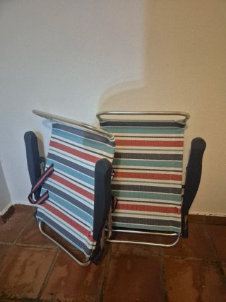 2 Sillas de Playa Plegables