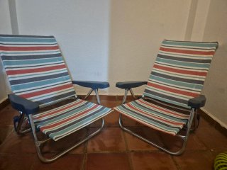 2 Sillas de Playa Plegables