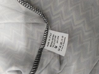 Falda larga estampada zig-zag