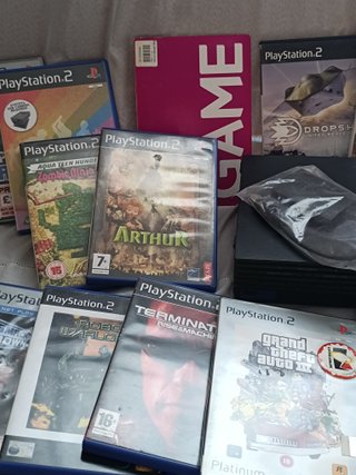 Consola PlayStation 2 com 19 Jogos