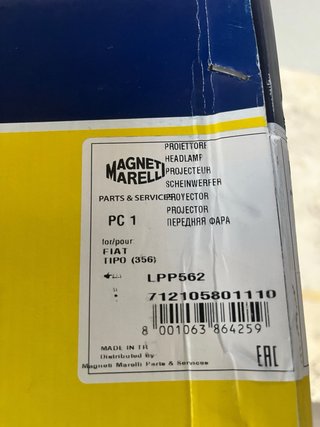 Magneti Marelli Faro Halógeno 712105801110