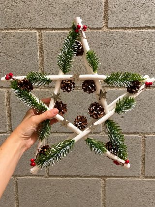 Estrella Navideña Decorada