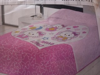 Manta de Terciopelo Hello Kitty
