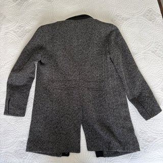 Abrigo Zara Negro y Gris