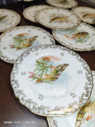 Vajilla Limoges Porcelana Francesa Vintage