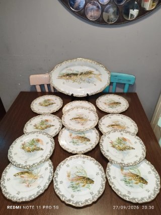 Vajilla Limoges Porcelana Francesa Vintage