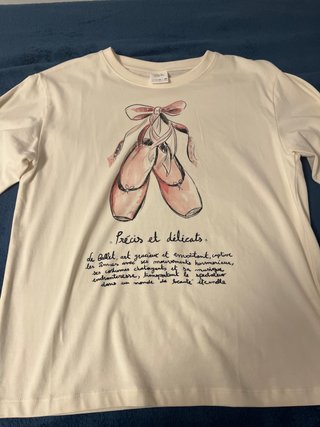 Camiseta Zara Ballet Bailarinas Talla M