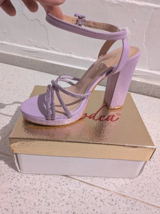 Tacones Ciodea Lila Brillantes